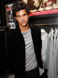 Taylor Lautner at the John Varvatos shop opening.