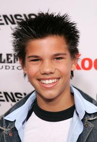 Taylor Lautner at the premiere of "The Adventures of Shark Boy and Lava Girl in 3D."