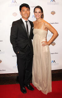 James Kyson Lee and Erin Cahill at the Museum of Tolerance International Film Festival Gala in California.