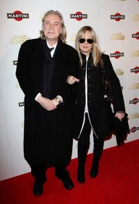 Leigh Lawson and Twiggy at the world premiere of "The Boat That Rocked Martini."