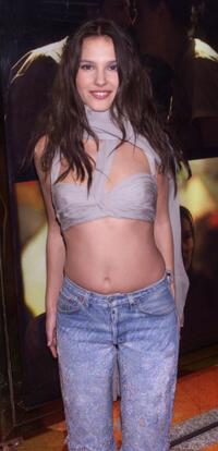 Virginie Ledoyen at the UK film premiere of "The Beach".