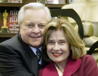 Robert Osborne and Diane Baker at the book signing of "75 Years of the Oscar: The Official History of the Academy Awards."