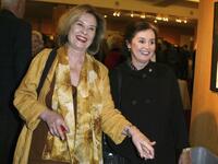 Diane Baker and Millie Perkins at the Academy of Motion Picture Arts and Sciences centennial tribute to Oscar winning director George Stevens.