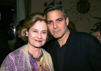 Diane Baker and George Clooney at the "Good Night And Good Luck" Cocktail Party held at the Cafe Des Artistes.