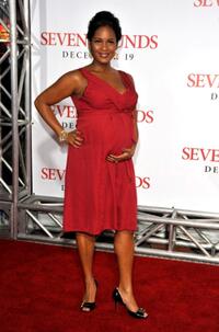 Robinne Lee at the premiere of "Seven Pounds."