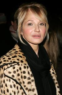 Ellen Barkin at the Diane Von Furstenberg Fall 2007 fashion show during Mercedes-Benz Fashion Week.