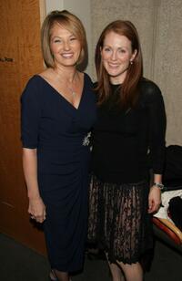 Ellen Barkin and Julianne Moore at the screening of "Palindromes" at the 42nd annual NY Film Festival.