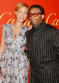 Spike Lee and Tonya at The Cartier Mansion for a cocktail party in celebration of The Cartier Charity Love Bracelet.
