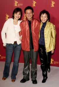 Chen Shiang-Ching, Lee Kang-Sheng and Lu Yi-Ching at the photocall of "Tian Bian Yi Duo Yun" during the 55th Annual Berlinale International Film Festival.