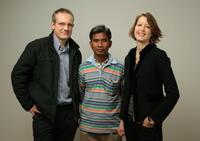 Rob Lemkin, Thet Sambath and producer Sandra Whipham at the 2010 Sundance Film Festival.