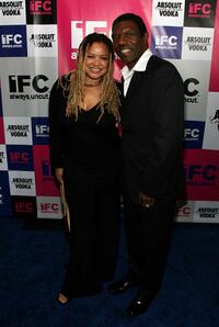 Kasi Lemmons and Vondie Curtis-Hall at the IFC party.