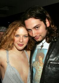 Rachelle Lefevre and Constantine Maroulis at the party to celebrate "American Idol" Top 12 finalists.