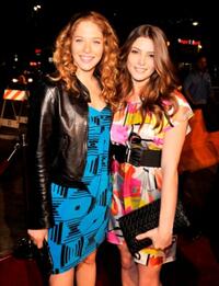 Rachelle Lefevre and Ashley Greene at the premiere of "Push."