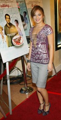 Vanessa Lengies at the premiere of "Waiting."