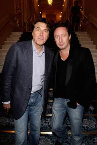 Brian Ferry and Julian Lennon at the Better World Awards dinner party.