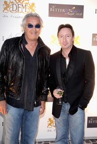 Flavio Briatore and Julian Lennon at the Better World Awards dinner party.