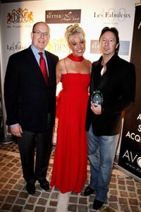 Prince Albert II of Monaco, Gina De Franco and Julian Lennon at the Better World Awards.