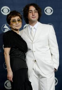 Yoko Ono and Sean Lennon at the 46th Annual Grammy Awards.