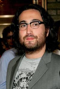 Sean Lennon at the opening of the musical "Lennon."