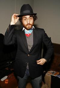 Sean Lennon at the cocktail reception after the performance of Rachel Fuller's "In The Attic."
