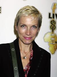 Annie Lennox at the global premiere of Live 8 DVD.