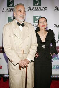 Christopher Lee and his wife Gitte at the 3rd Annual Women's World Awards.