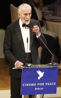 Christopher Lee at the 57th Berlinale International Film Festival.