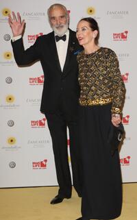 Christopher Lee and his wife Gitte at the Dreamball 2007.