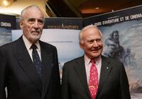 Christopher Lee and Buzz Aldrin at the Jules Verne Film Festival.