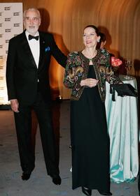 Christopher Lee and his wife Gitte at the Montblanc VIP Charity Gala.