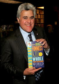 Jay Leno at the launch of his new book "How to Be the Funniest Kid in the Whole Wide World."