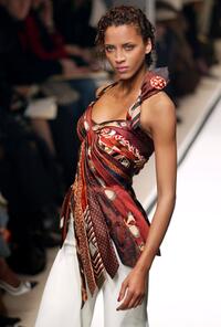 Noemie Lenoir at the 2002 Haute Couture Collections.