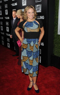 Kristin Lehman at the Season 5 California premiere of "The Killing."