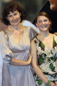 Anne Le Ny and Yeelem Jappain at the screening of "Ceux qui restent."