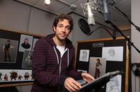 Zachary Levi on the set of "Tangled."