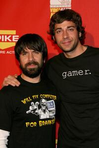 Joshua Gomez and Zachary Levi at the Spike TV's 2007 "Video Game Awards."