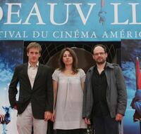 Gregoire Leprince-Ringuet, Valerie Benguigui and Denis Podalydes at the premiere of "La Vie d'Artiste" during the 33rd Deauville American Film Festival.