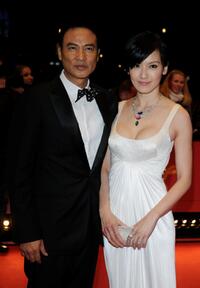 Simon Yam and Kelly Lin at the premiere of "Sparrow" during the 58th Berlinale Film Festival.