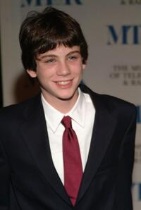 Logan Lerman at the Museum of Television and Radio's gala tribute.