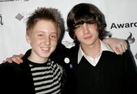 Dean Collins and Logan Lerman at the 4th annual IndieProducer Awards Gala.