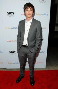 Logan Lerman at the New York premiere of "My One And Only."