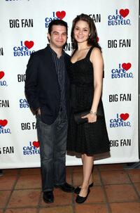 Samm Levine and Guest at the premiere of "Big Fan."
