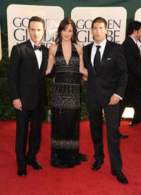 Andrew Lincoln, Sarah Wayne Callies and Jon Bernthal at the 68th Annual Golden Globe Awards.