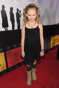 Emily Alyn Lind at the Blu-ray and DVD Release party of "Super 8" in California.