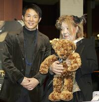 Jet Li and Ingrid Fujiko Hemming at the press conference to promote the film "Danny the Dog".