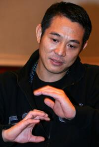 Jet Li at the news conference after the premiere of his movie "Fearless".