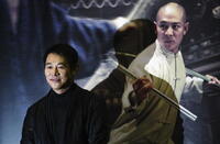 Jet Li at a news conference in Seoul for "Fearless."