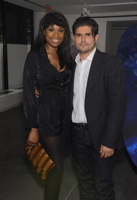 Jennifer Hudson and Andrew Levitas at the "Metal Works Photography: Sculptures."