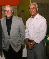 Hal Linden and Ron Glass at the "Barney Miller" television show reunion.