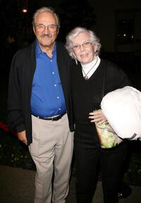 Hal Linden and Guest at the special screening of "Sweeney Todd."